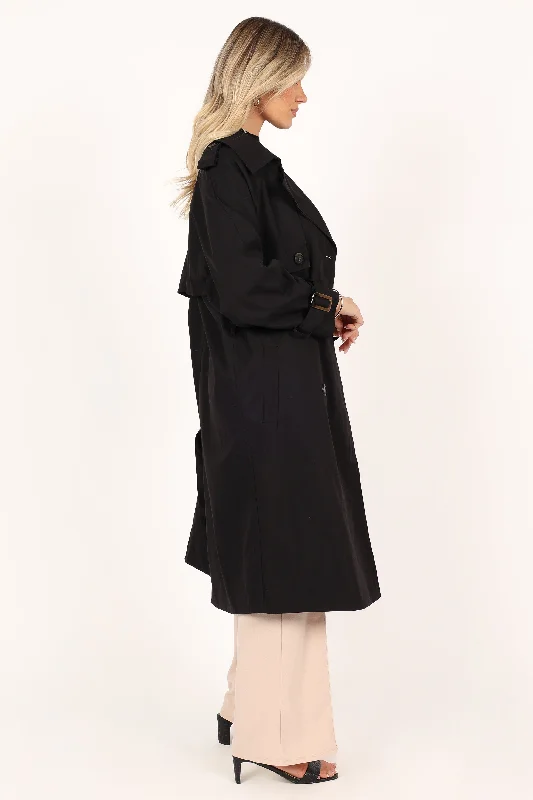 trina-button-front-trench-coat-black