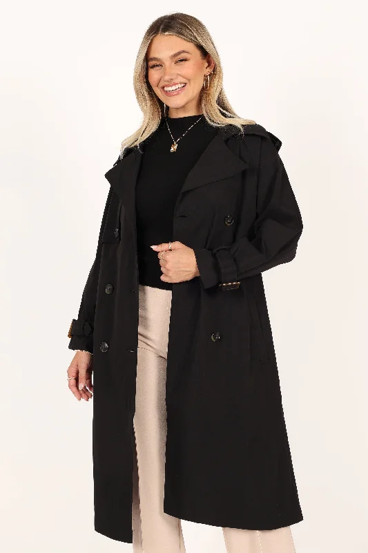 trina-button-front-trench-coat-black