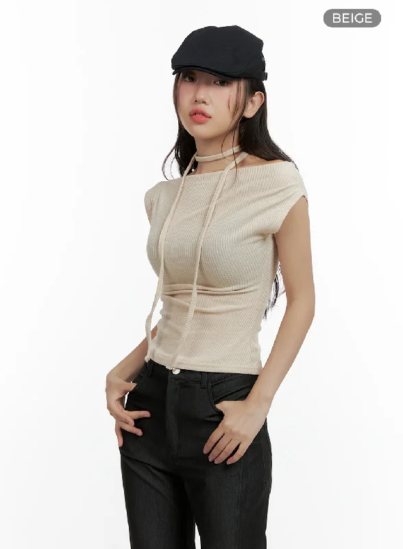 unbalanced-off-shoulder-top-with-scarf-set-cl410