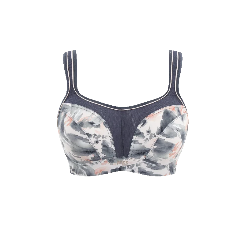 Panache Underwire Sports Bra In Abstract Ink