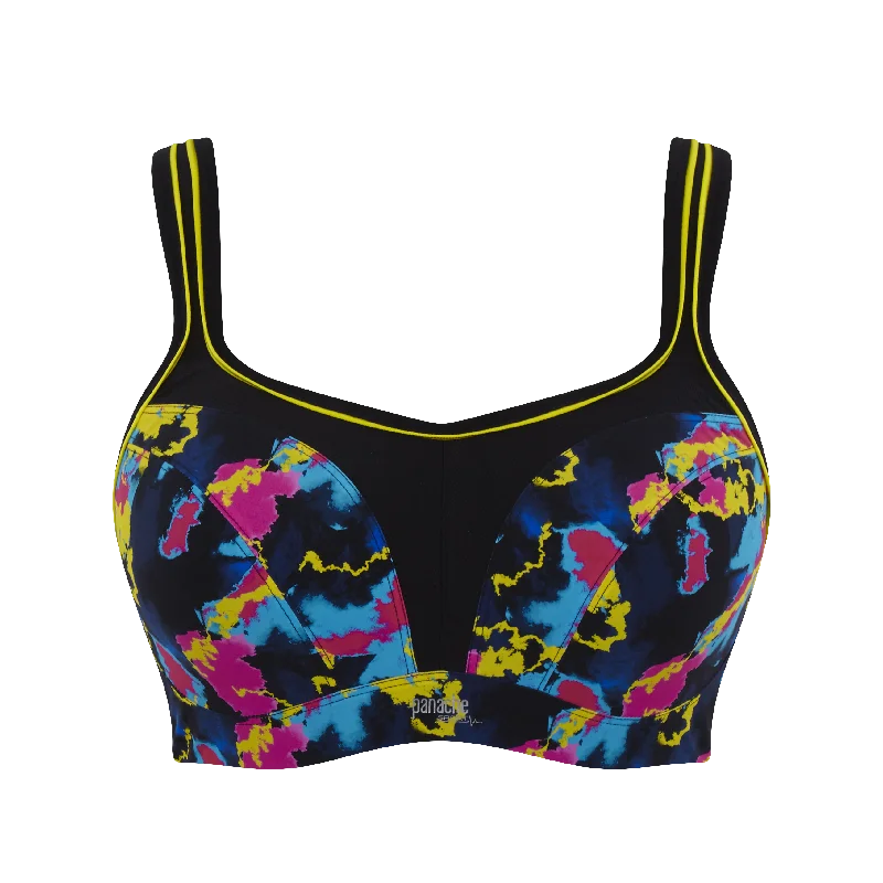 Panache Underwire Sports Bra in Electric Print