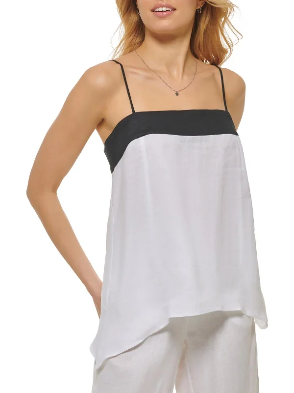 Womens Asymmetric Tank Pullover Top