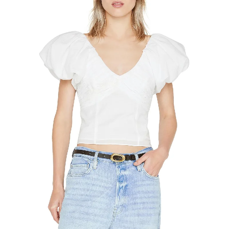 womens-shutter-pleat-puff-sleeve-cropped