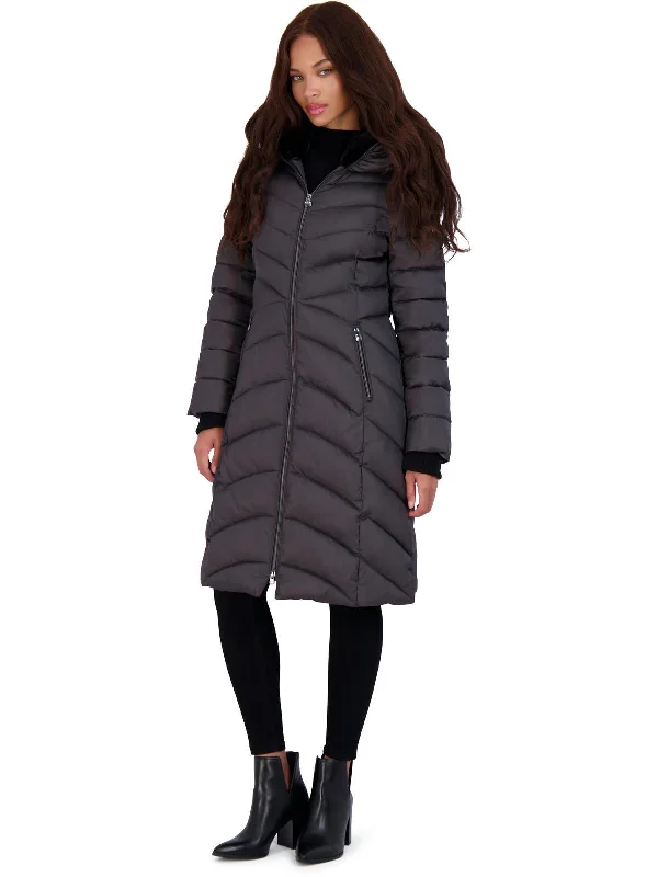 Womens Slimming Long Puffer Jacket