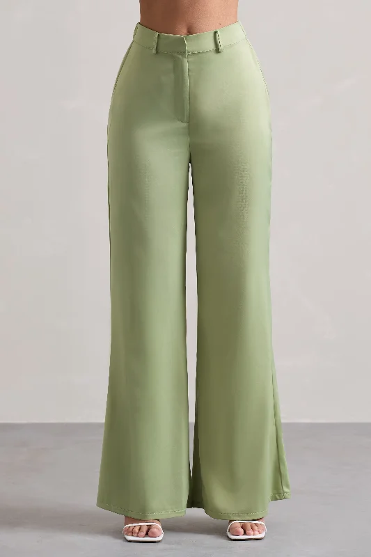 your-way-pale-green-satin-wide-leg-trousers-cl132286250