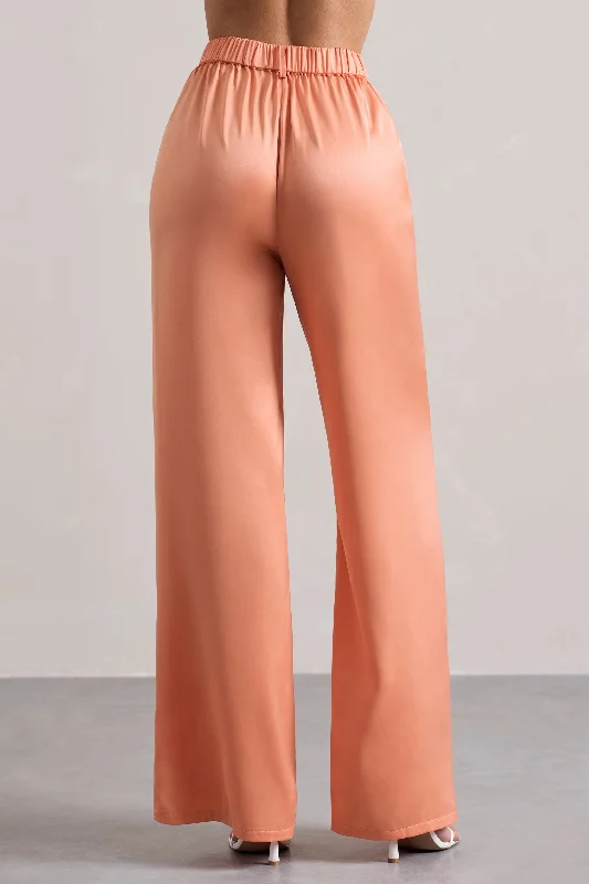 your-way-peach-satin-wide-leg-trousers-cl132286031